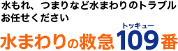 水まわりの救急109番